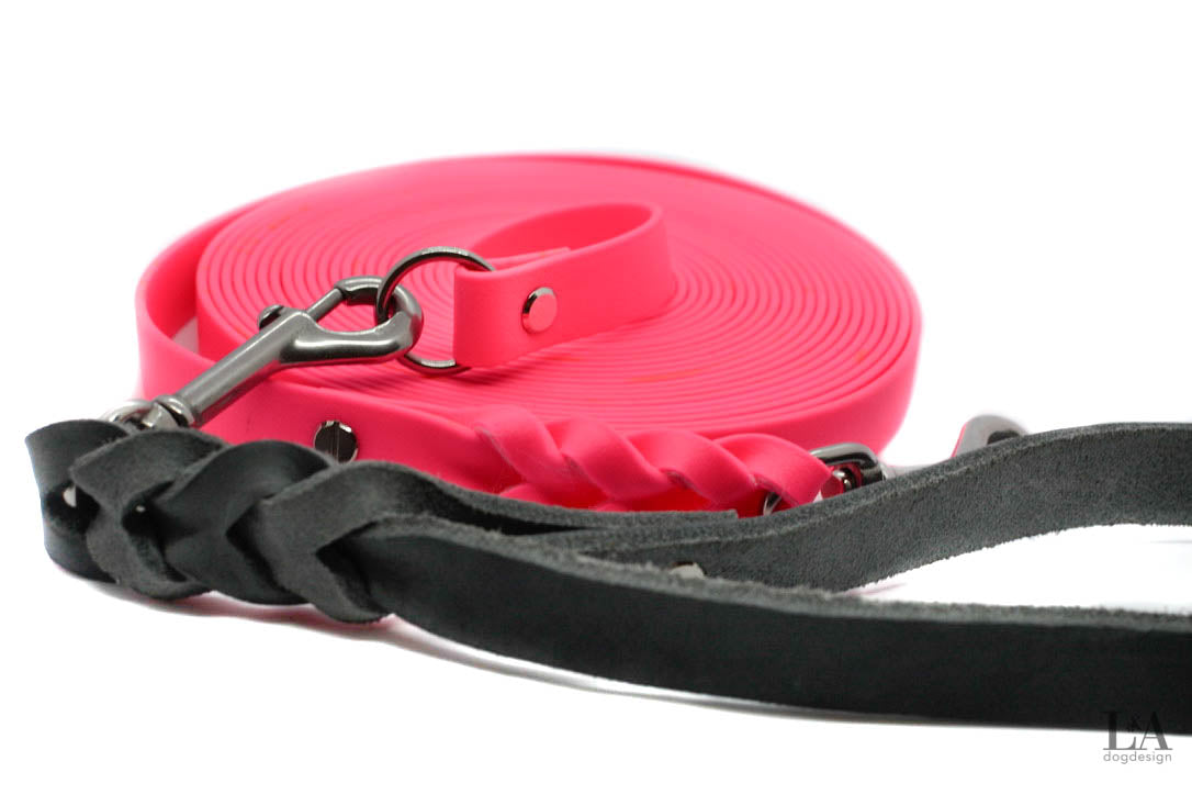 BioThane® towline with removable hand loop
