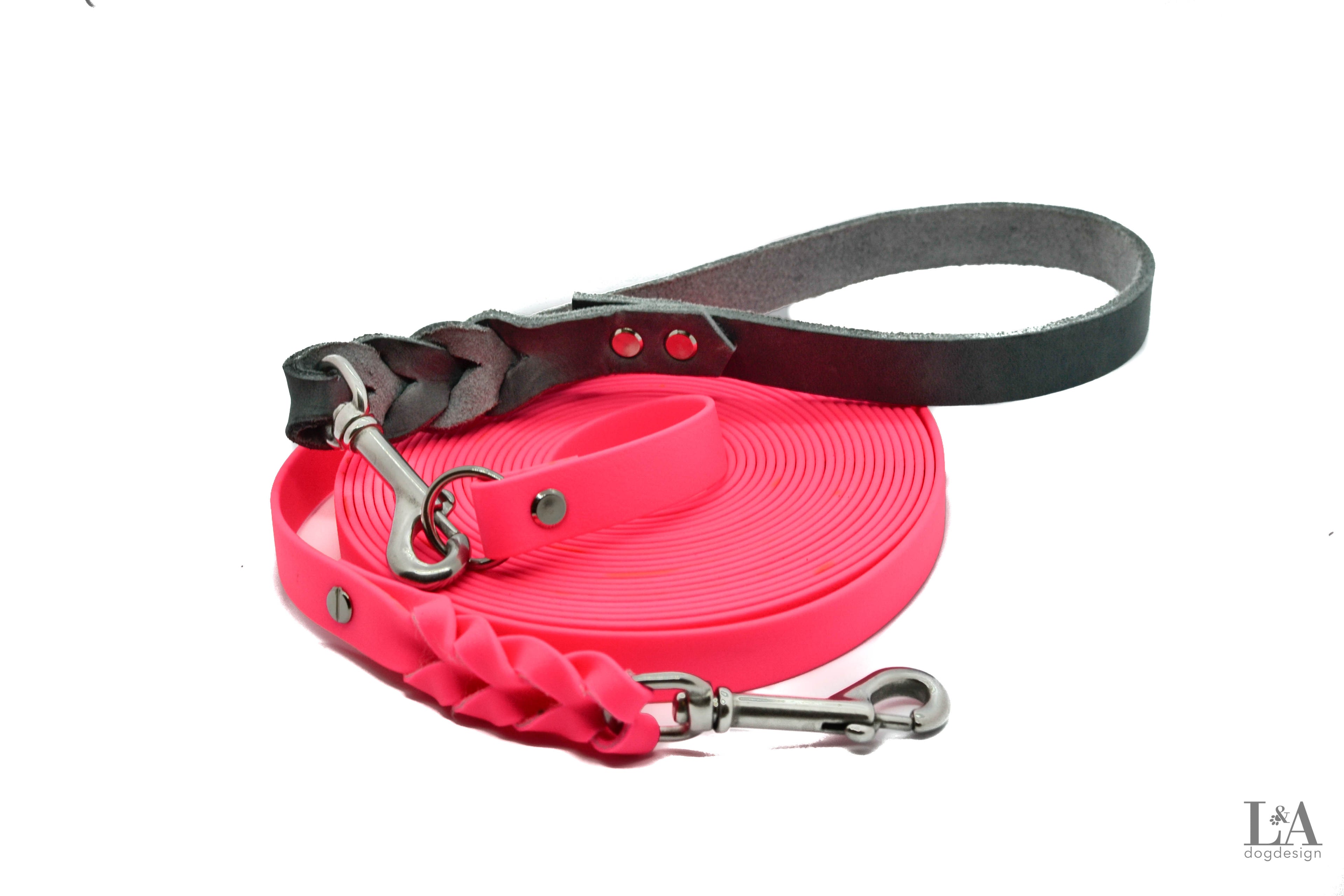 BioThane® towline with removable hand loop